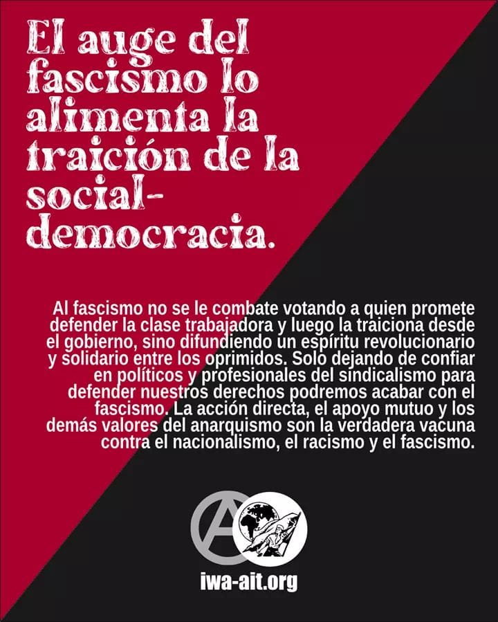 el auge del fascismo lo alimenta la traición de la socialdemocreacia